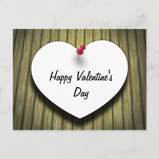 バレンタインデイラブメッセージハートホリディポストカー シーズンポストカード (正面)