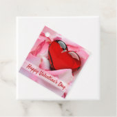 バレンタインデイレッドグラスハートバラ花びら フェイバータグ (インサイチュ)