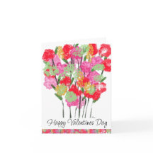 バレンタインデイレッドピンクフラワーブーケ