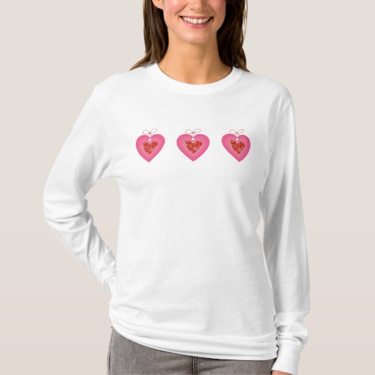 バレンタインデイレディースTシャツ Tシャツ (正面)