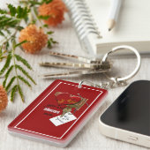 バレンタインデイロマンチック鍵へ私のハート キーホルダー (正面右)