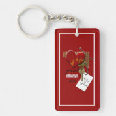 バレンタインデイロマンチック鍵へ私のハート キーホルダー (正面)