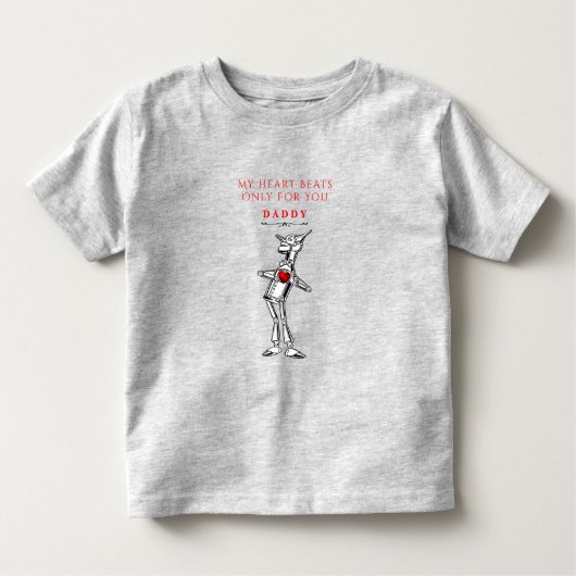 バレンタインデウィザードのオズティンマン赤いハートT トドラーTシャツ (正面)