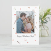 バレンタインデウォーターカラーハートパステル赤面ラブ シーズンカード (スタンド正面)