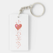 バレンタインデザイン：スクーターとバルーンのキーチェーン キーホルダー (裏面)