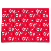 バレンタインデザイン ラージペーパーバッグ (正面)