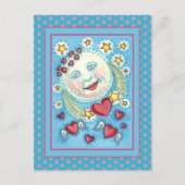 バレンタインデザムーン,天の星&ハート シーズンポストカード (正面)