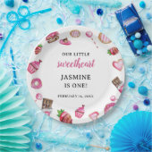 バレンタインデザート小さな恋人誕生日かわいい ペーパープレート (パーティー)