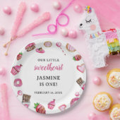 バレンタインデザート小さな恋人誕生日かわいい ペーパープレート (パーティー)