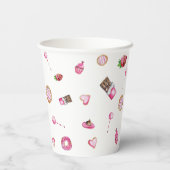 バレンタインデザート小さな恋人誕生日かわいい 紙コップ (裏面)