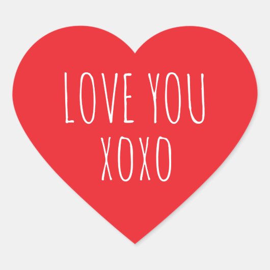 バレンタインデスティッカー ハートシール (正面)