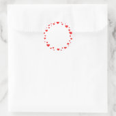 バレンタインデスティッカー、ハート ラウンドシール (バッグ)