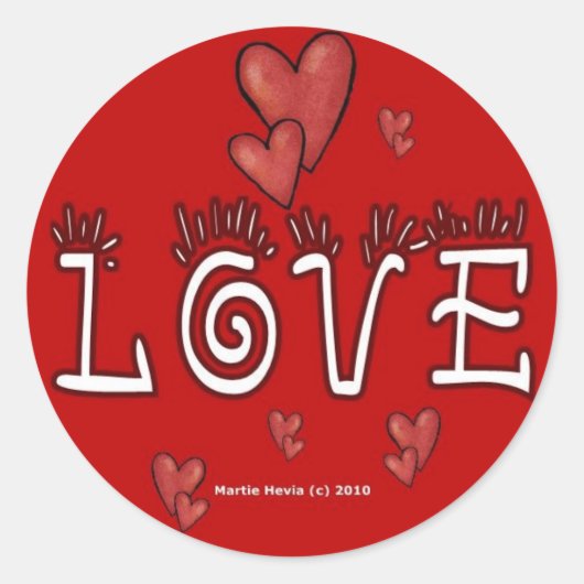 バレンタインデスティッカー(4) ラウンドシール (正面)