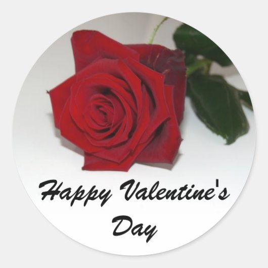バレンタインデステッカー ラウンドシール (正面)