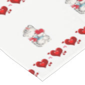 バレンタインデタブレクロース子猫 テーブルクロス (アングル)