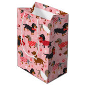 バレンタインデックシュント中抱き枕 ミディアムペーパーバッグ (裏面アングル)