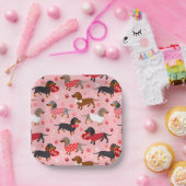 バレンタインデックシュント紙プレート ペーパープレート (パーティー)