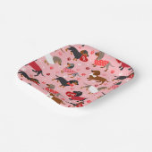 バレンタインデックシュント紙プレート ペーパープレート (傾斜あり)