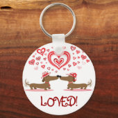 バレンタインデックシュント キーホルダー (正面)