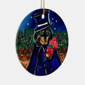 バレンタインデックシュント セラミックオーナメント (右)