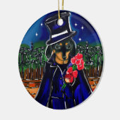 バレンタインデックシュント セラミックオーナメント (左)