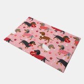 バレンタインデックシュント ドアマット (アングル)