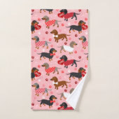 バレンタインデックシュント バスタオルセット (ハンドタオル)