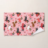 バレンタインデックシュント バスタオルセット (ハンドタオル)