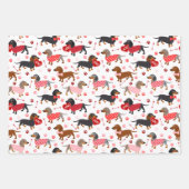 バレンタインデックシュント ラッピングペーパーシート (正面)