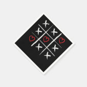 バレンタインデックスタックトートゥハートバレンタインデー スタンダードカクテルナプキン (角)