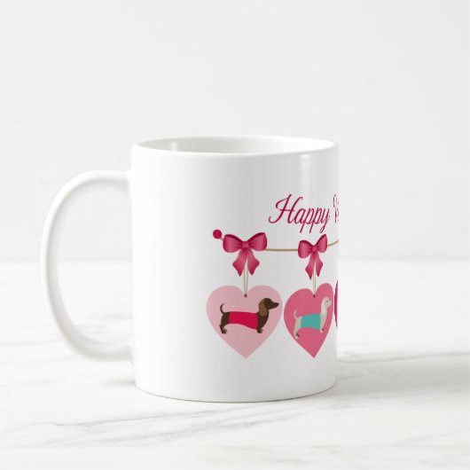 バレンタインデッシュンコーヒーマグギフト コーヒーマグカップ (左)