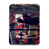 バレンタインデニューヨークブティックウィンドウハート マグネット (縦)