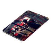 バレンタインデニューヨークブティックウィンドウハート マグネット (左側)