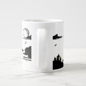 バレンタインデハロウィンゴースト専門マグカップ ジャンボコーヒーマグカップ (裏面)