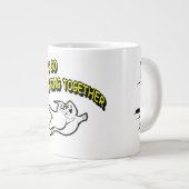 バレンタインデハロウィンゴースト専門マグカップ ジャンボコーヒーマグカップ (正面右)