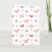 バレンタインデパピーチャウチャウドッグバレンタイン サンキューカード (裏面)