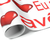 バレンタインデラッピング紙エウアモアボハート ラッピングペーパー (ロールコーナー)