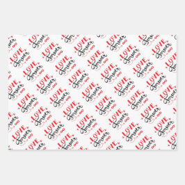 バレンタインデラッピング紙シート ラッピングペーパーシート