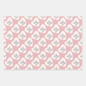 バレンタインデラッピング紙シート ラッピングペーパーシート (正面3)