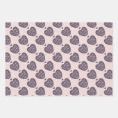 バレンタインデラッピング紙シート ラッピングペーパーシート (正面)