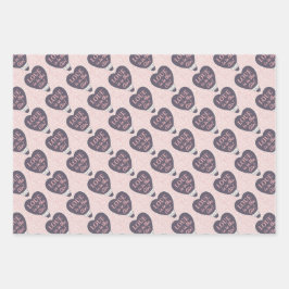 バレンタインデラッピング紙シート ラッピングペーパーシート