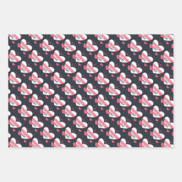 バレンタインデラッピング紙シート ラッピングペーパーシート