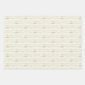 バレンタインデラッピング紙シート ラッピングペーパーシート (正面3)