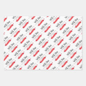 バレンタインデラッピング紙シート ラッピングペーパーシート (正面)