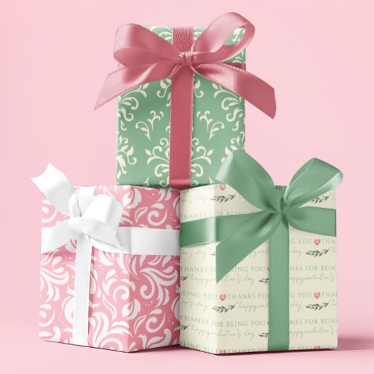 バレンタインデラッピング紙シート ラッピングペーパーシート