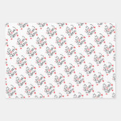 バレンタインデラッピング紙シート ラッピングペーパーシート (正面)