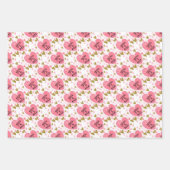 バレンタインデラッピング紙シート ラッピングペーパーシート (正面3)