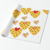 バレンタインデラッピング紙ハート ラッピングペーパー (アンロールド)