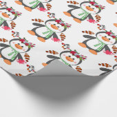 バレンタインデラッピング紙ペンギンフィッシュ ラッピングペーパー (角)