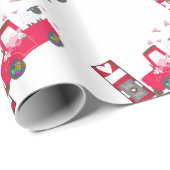 バレンタインデラッピング紙羊 ラッピングペーパー (ロールコーナー)